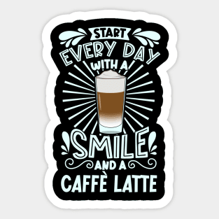 Smile with Caffè Latte Sticker